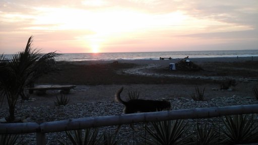 sunset in Puerto Cayo